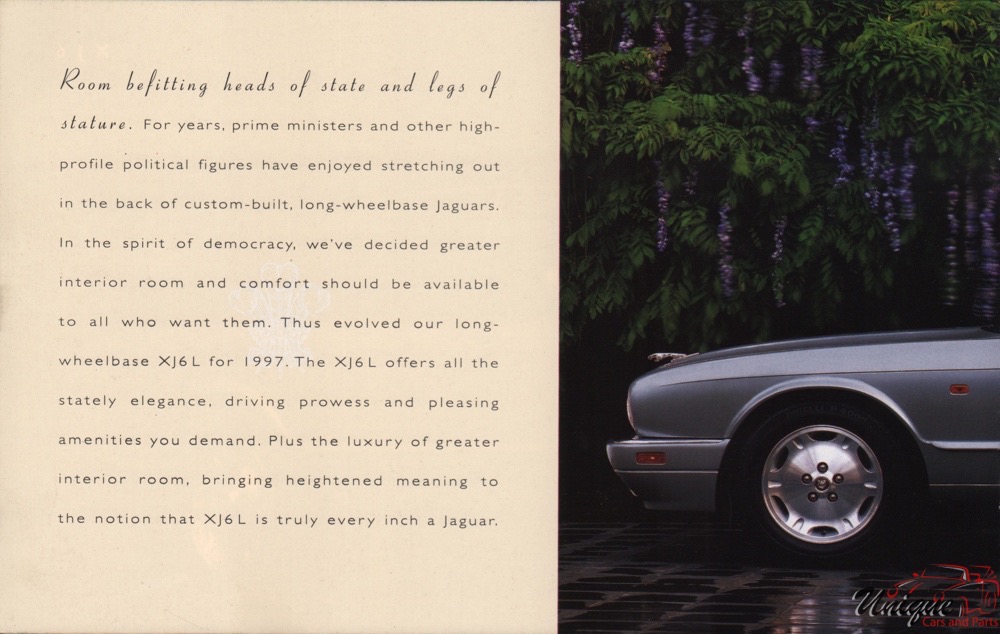 1997 Jaguar Model Lineup Brochure Page 3